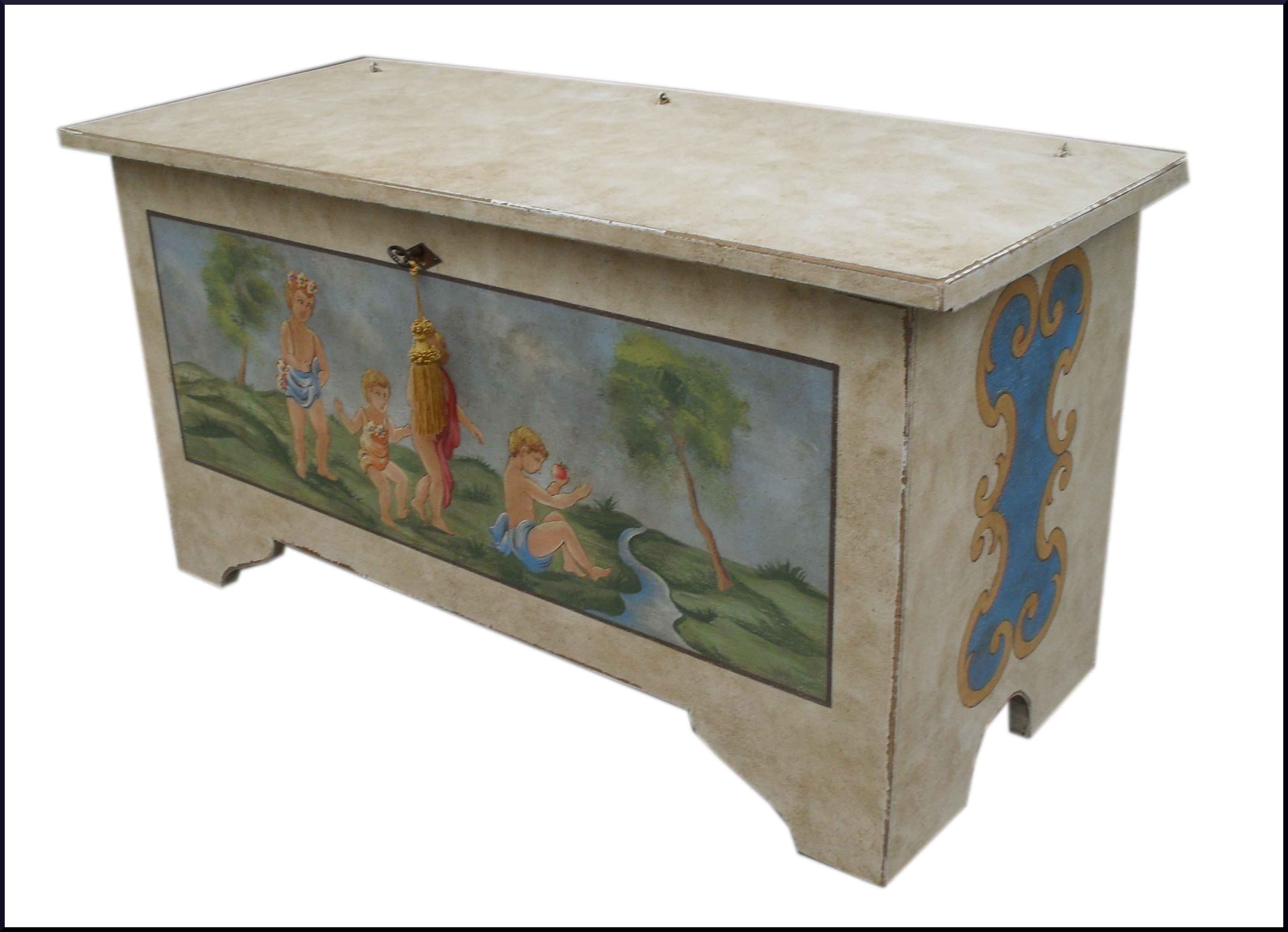 Cassapanca dipinta e decorata stile veneziano la commode di ... Mobili veneziani