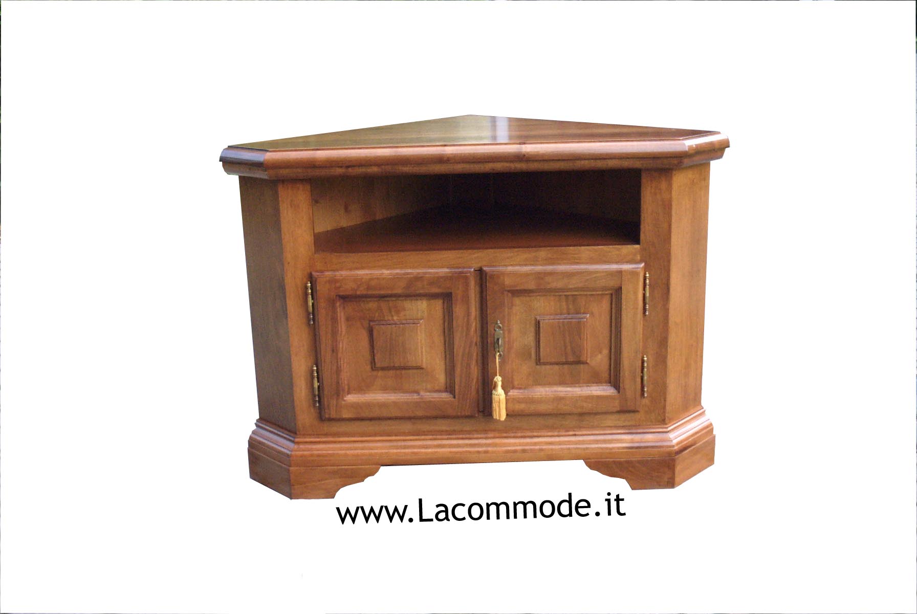 Porta tv ad angolo con vano decoder la commode di davide corno