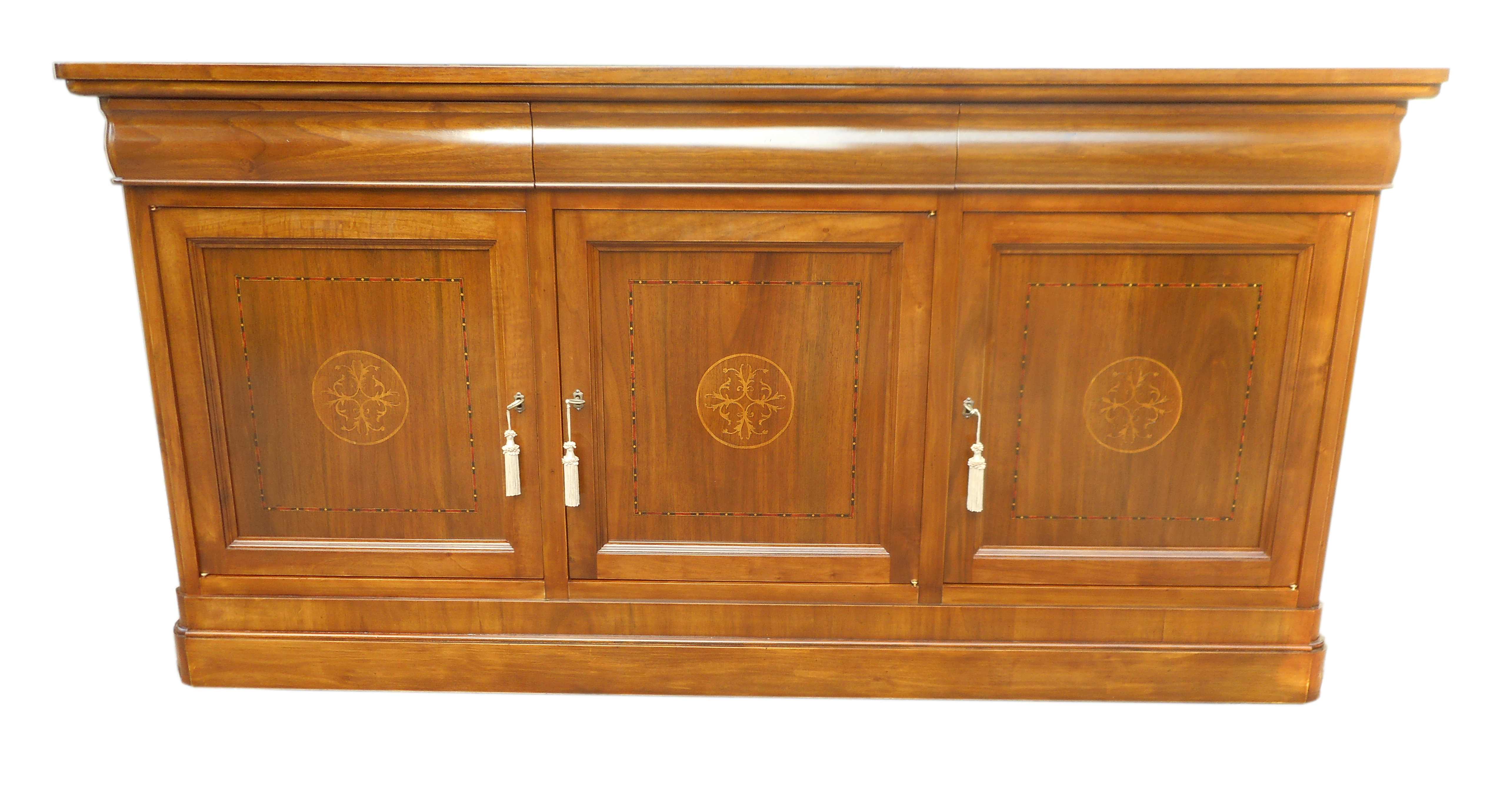 CREDENZA CLASSICA CON PANNELLI INTARSIATI