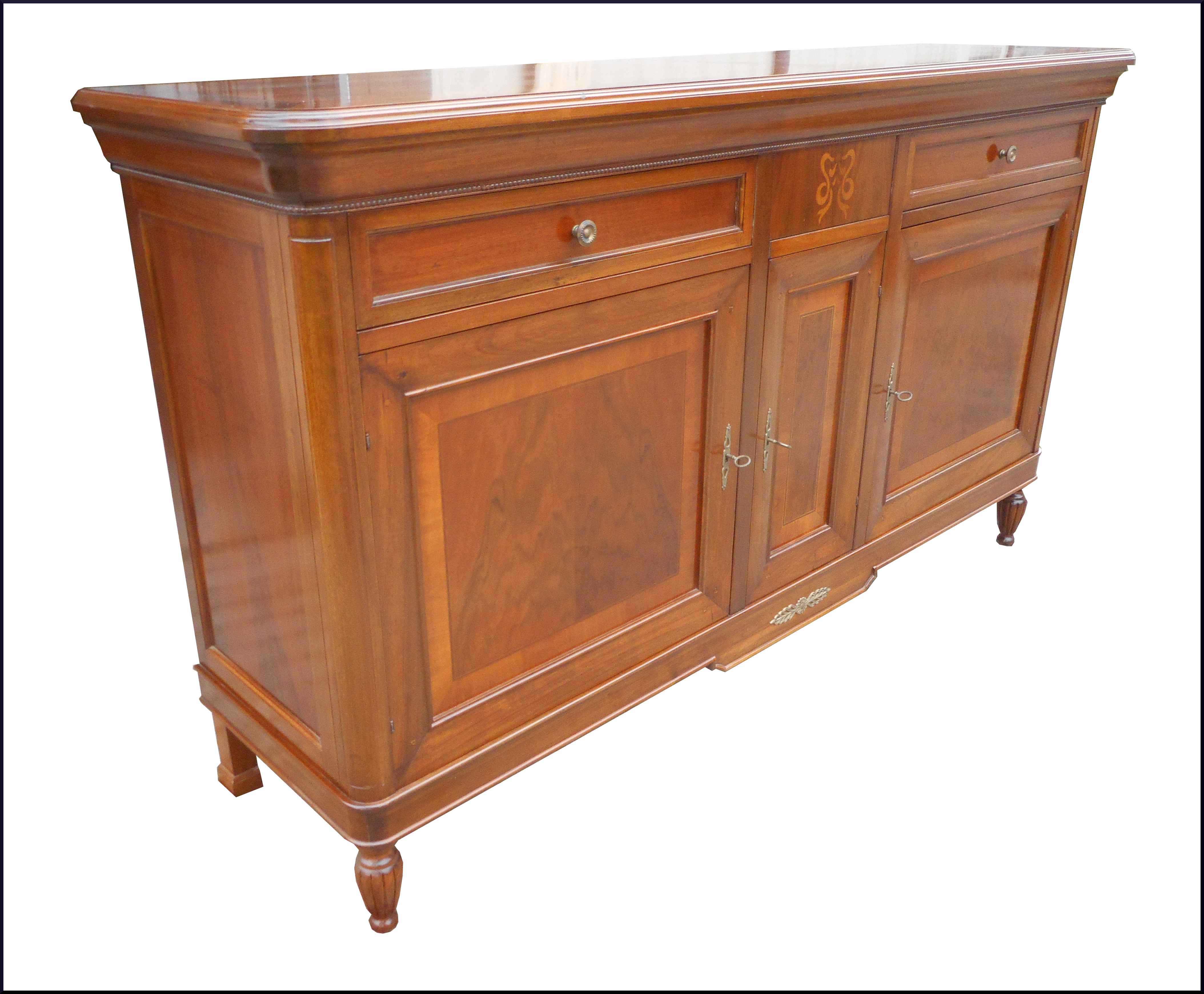 CREDENZA LUIGI FILIPPO INTARSIATA