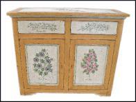 Credenza dipinta e decorata a mano