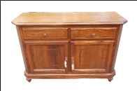 Credenza scantonata classica con piede tornito
