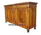 Credenza luigi filippo noce stile 800
