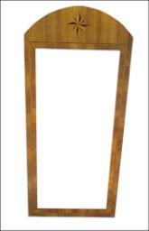 Specchiera stile Maggiolini con intarsio stella
