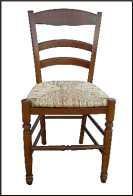 Sedia gamba tornita stile 800
