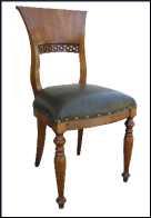 Sedia classica a ventaglio 800 con pelle