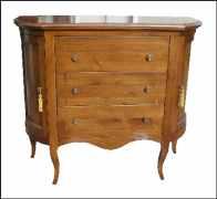 Credenza demilune con cassetti e ante mosse