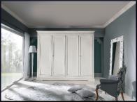 Armadio 4 porte laccato bianco