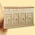 Credenza decapata a mano in stile provenzale