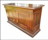 Credenza due ante con intarsio greca