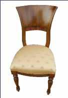 Sedia stile direttorio con intarsio
