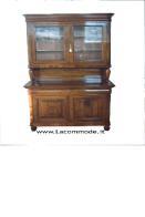 Credenza cristalliera doppio corpo stile classico