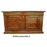 credenza 2 porte classica con intarsio noce
