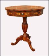 Piccolo tavolino luigi filippo intarsiato