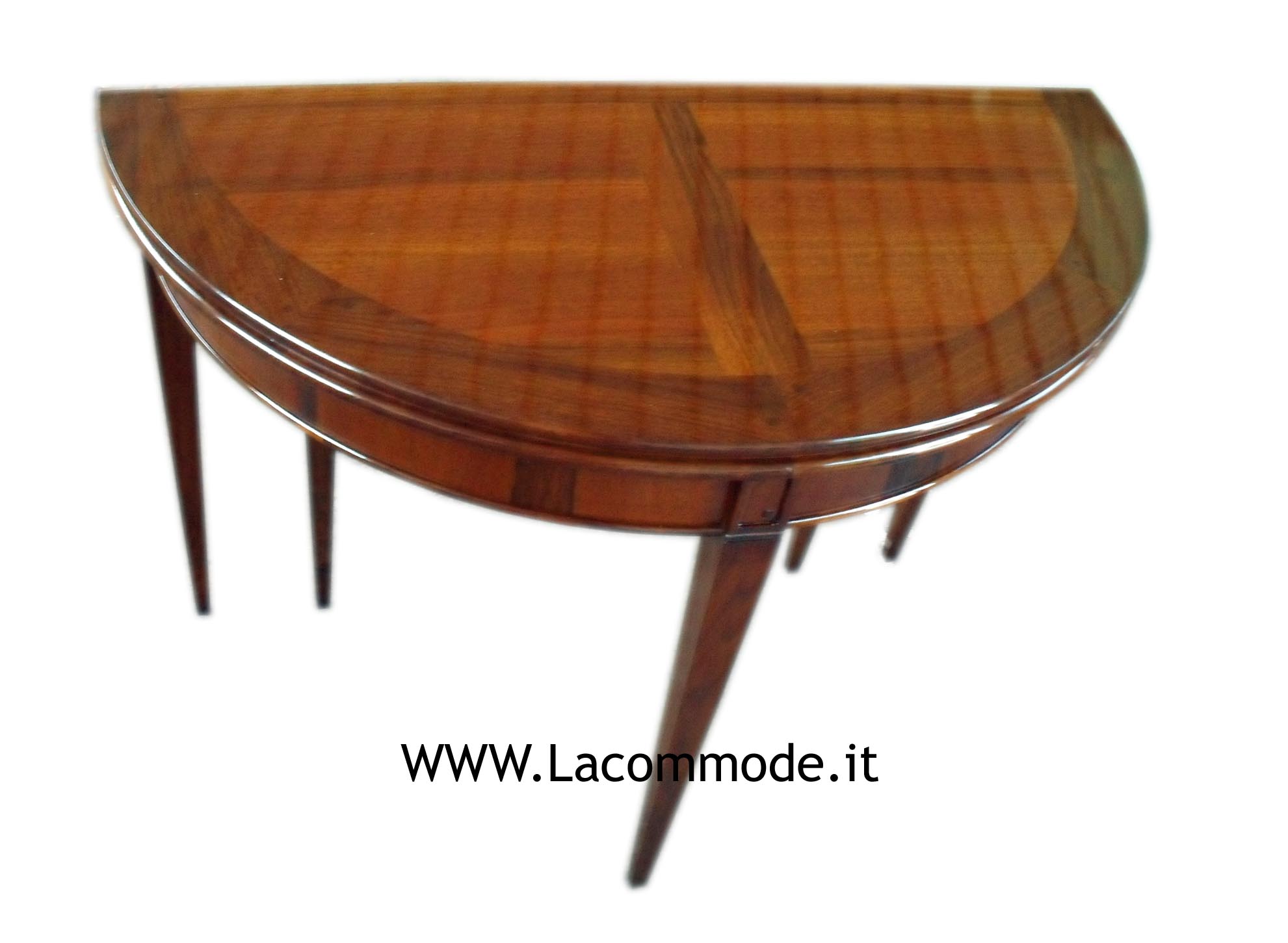 tavolo consolle mezzaluna allungabile classico