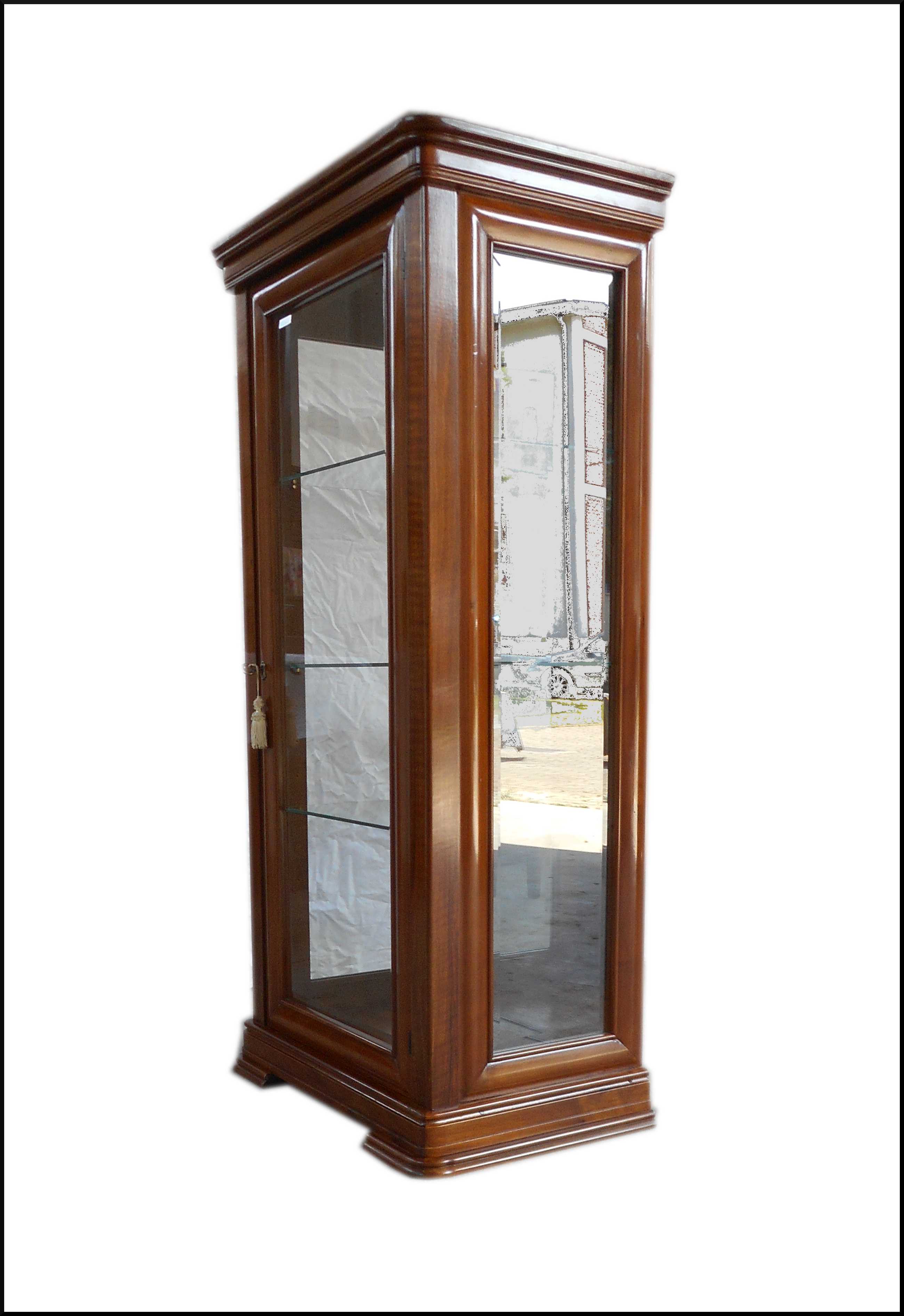 Vetrina classica una porta con specchio