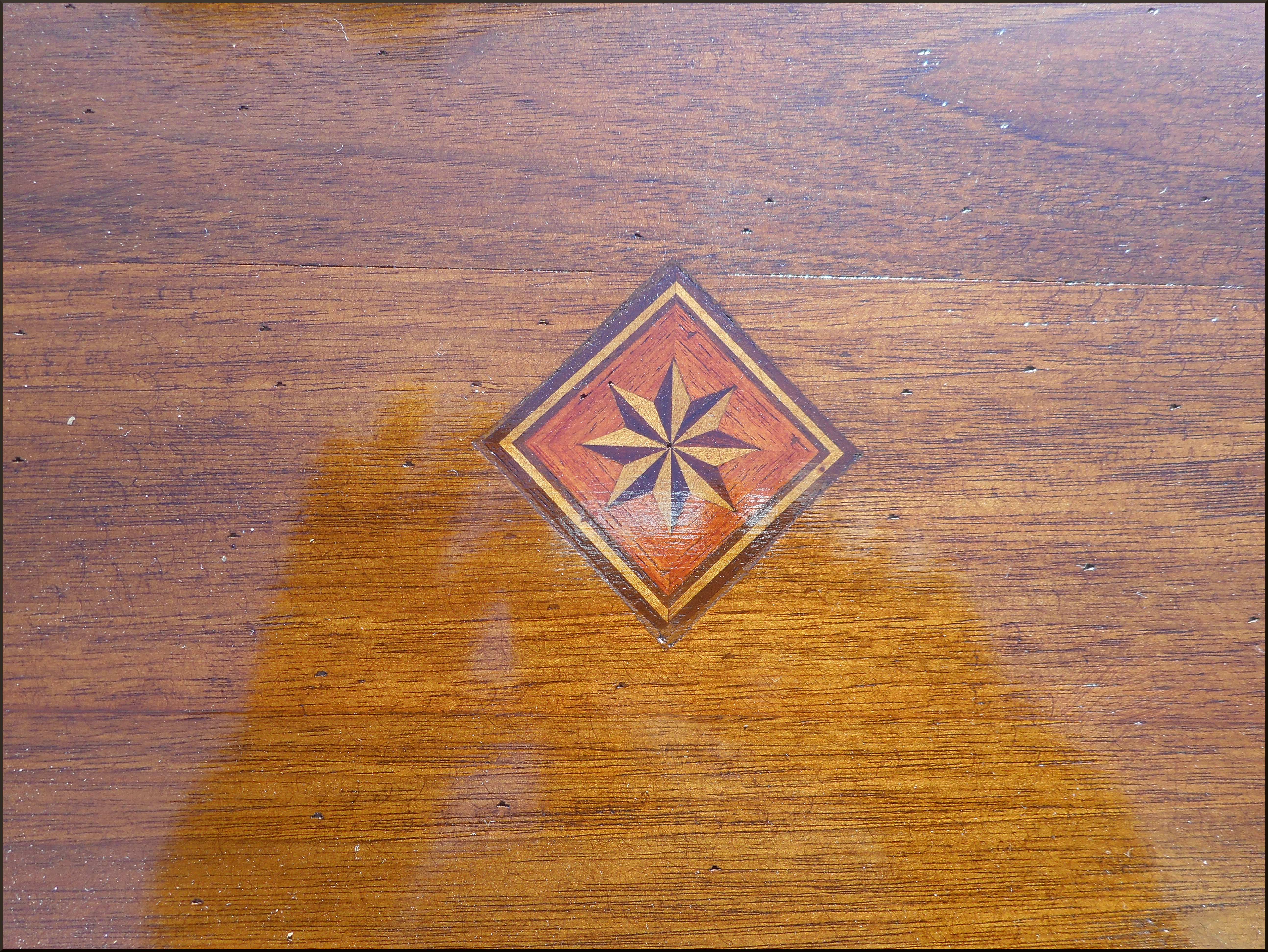 Tavolino demilune da ingresso con cassetti