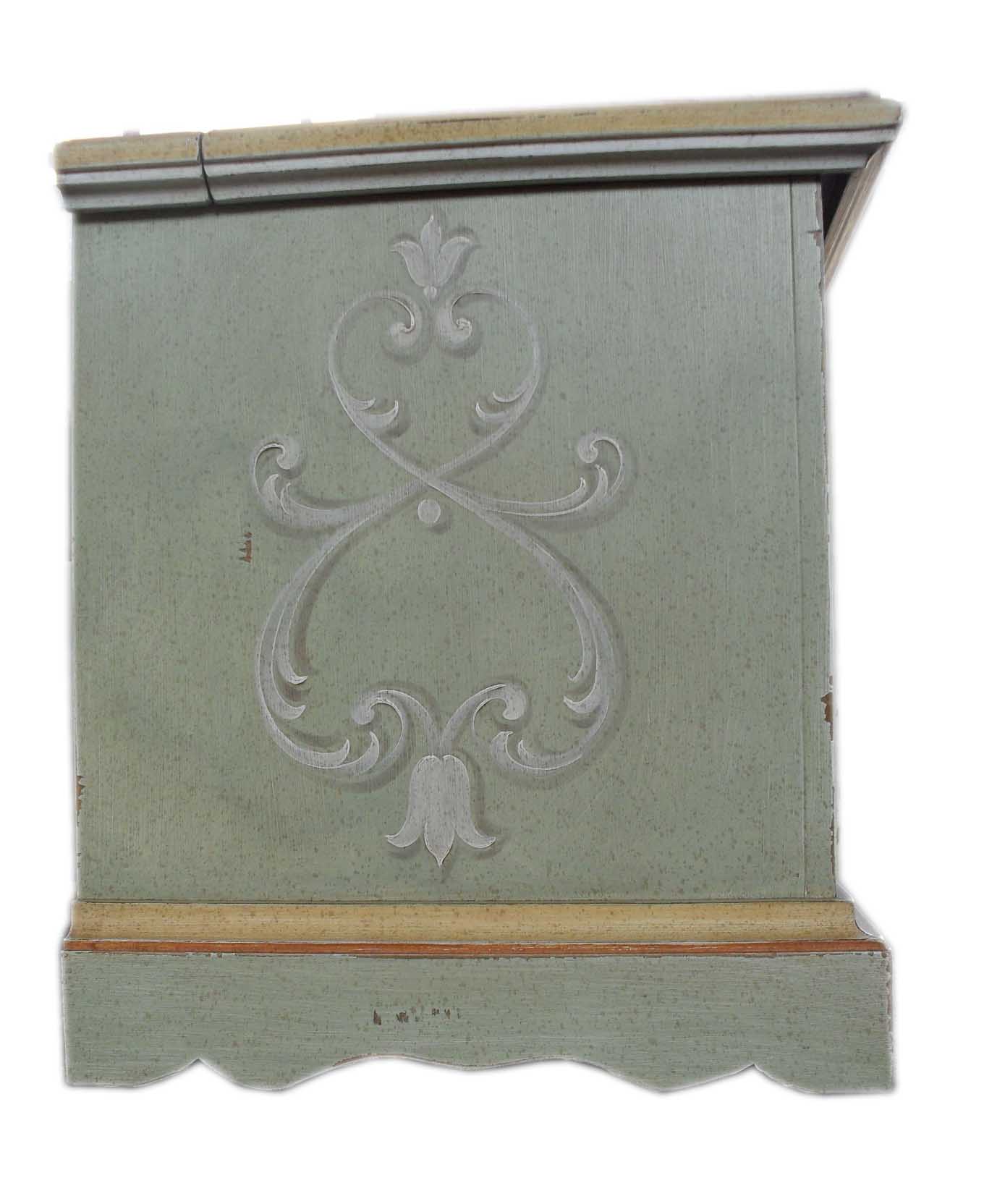 Cassapanca provenzale con antina a ribalta