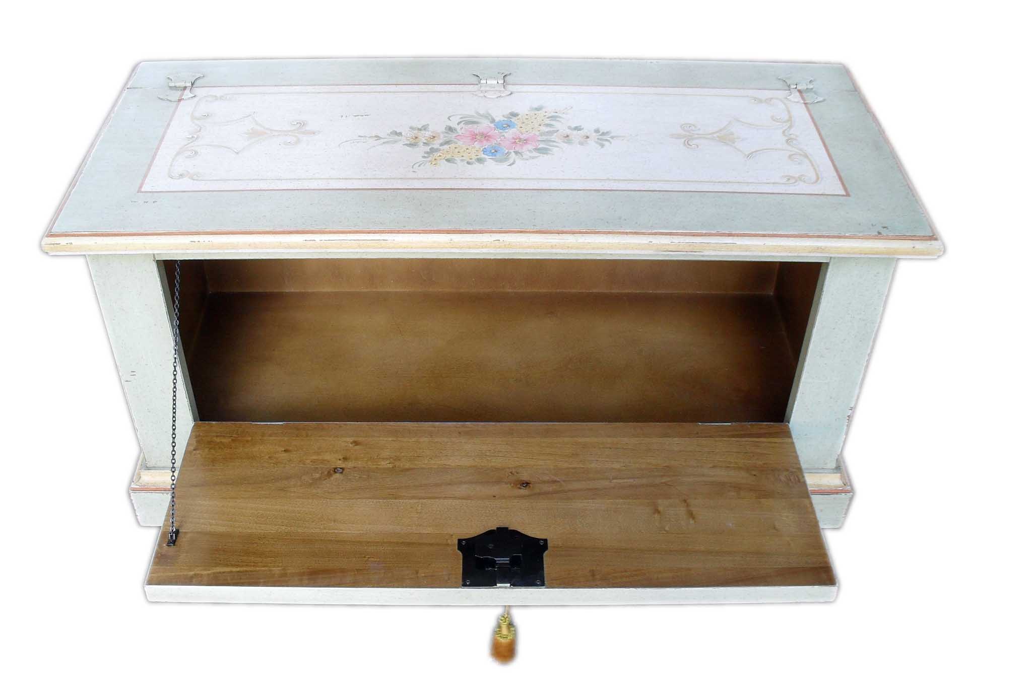 Cassapanca provenzale con antina a ribalta