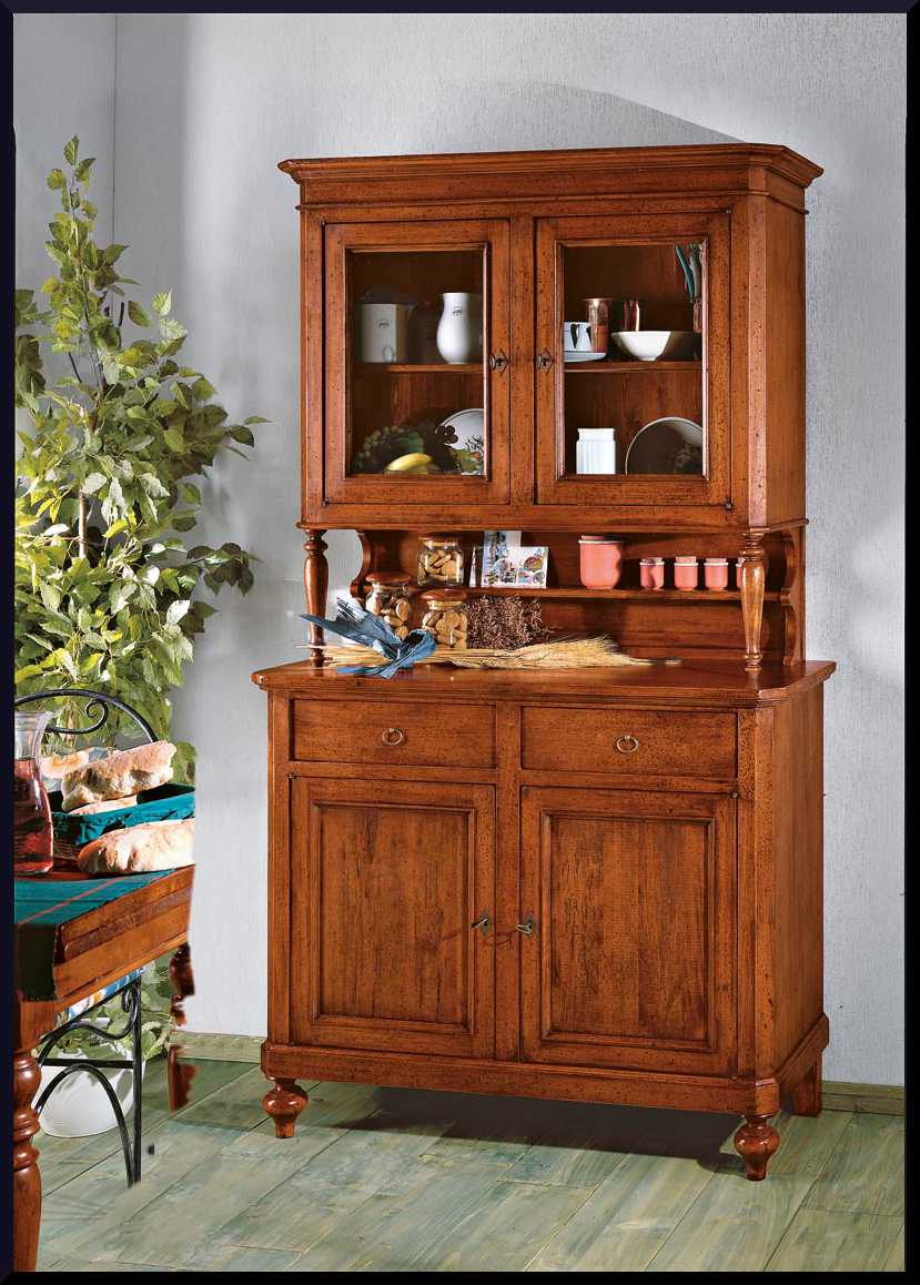 Credenza cristalliera con vetrina arte povera - La Commode di Davide ... Credenza cristalliera con vetrina arte povera - La Commode di Davide ...