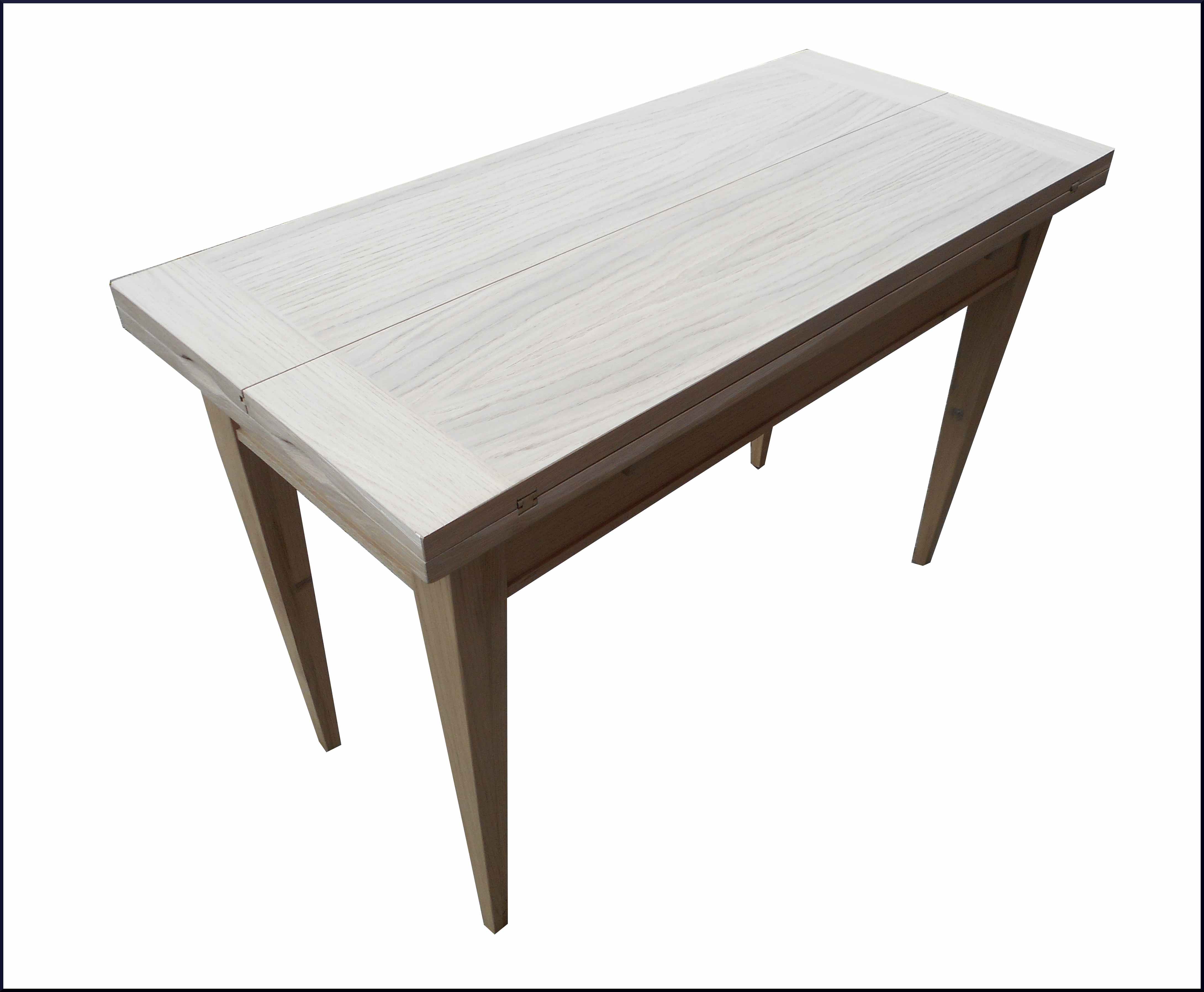 Tavolo apribile a portafoglio in rovere naturale