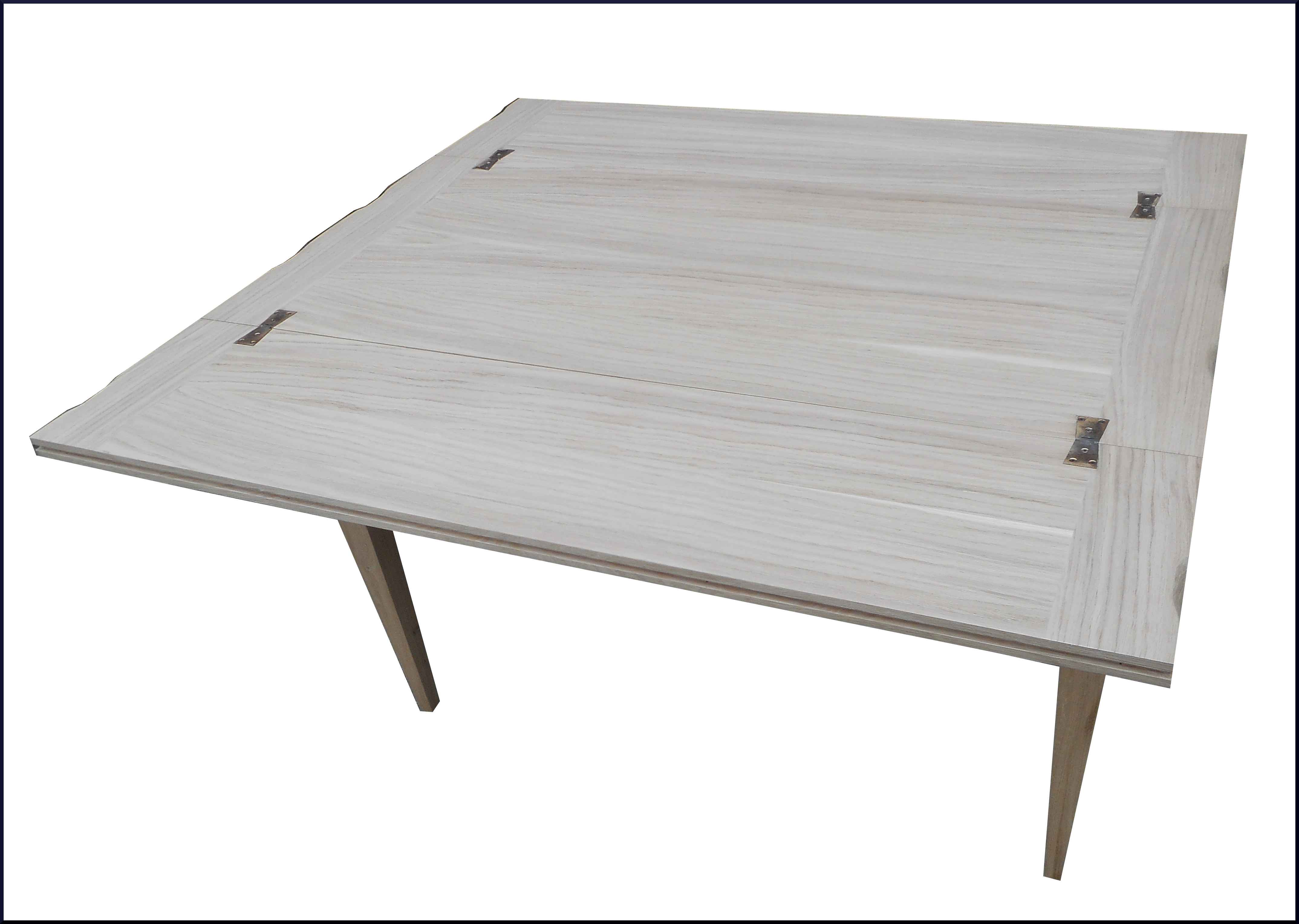 Tavolo apribile a portafoglio in rovere naturale