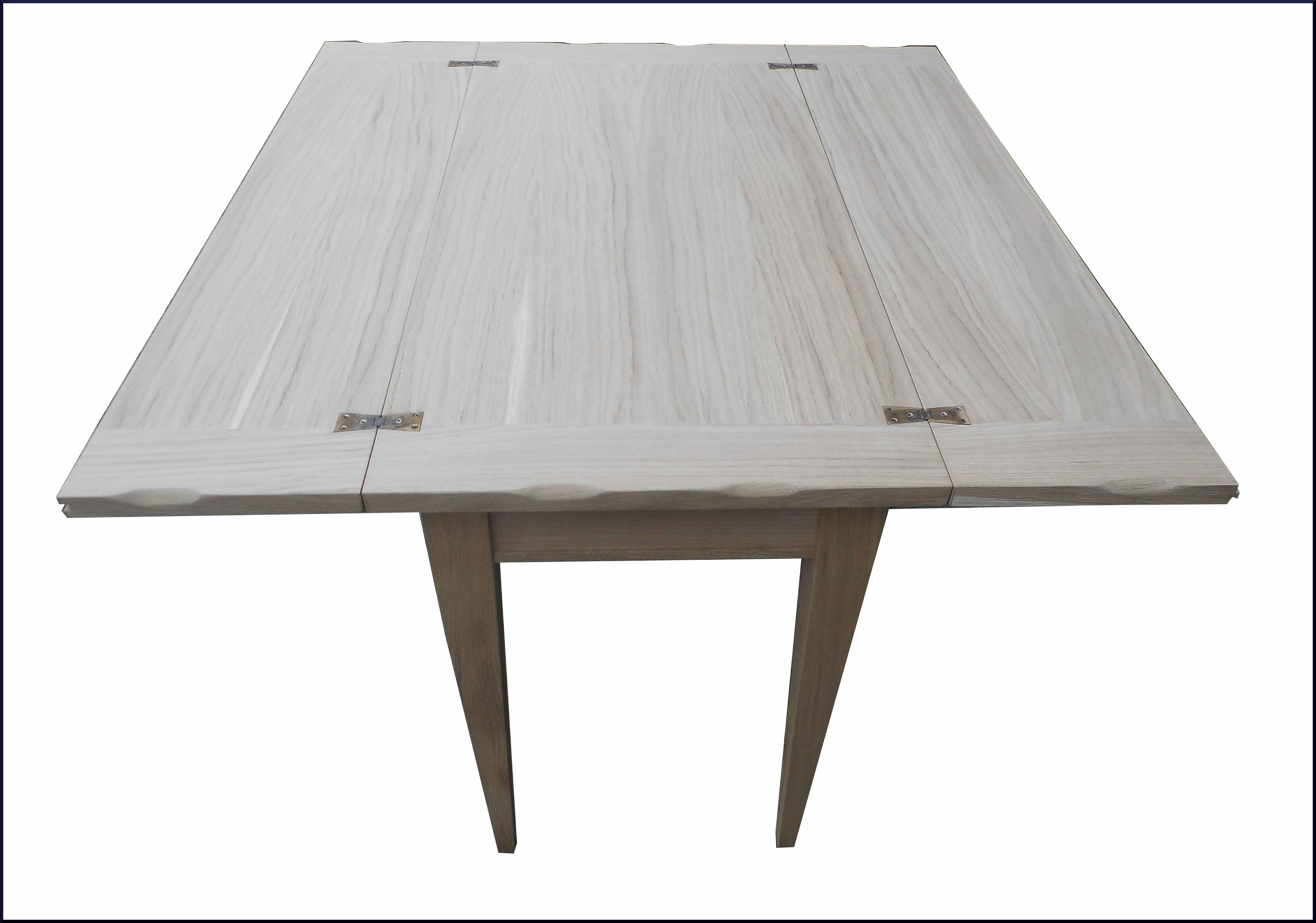 Tavolo apribile a portafoglio in rovere naturale