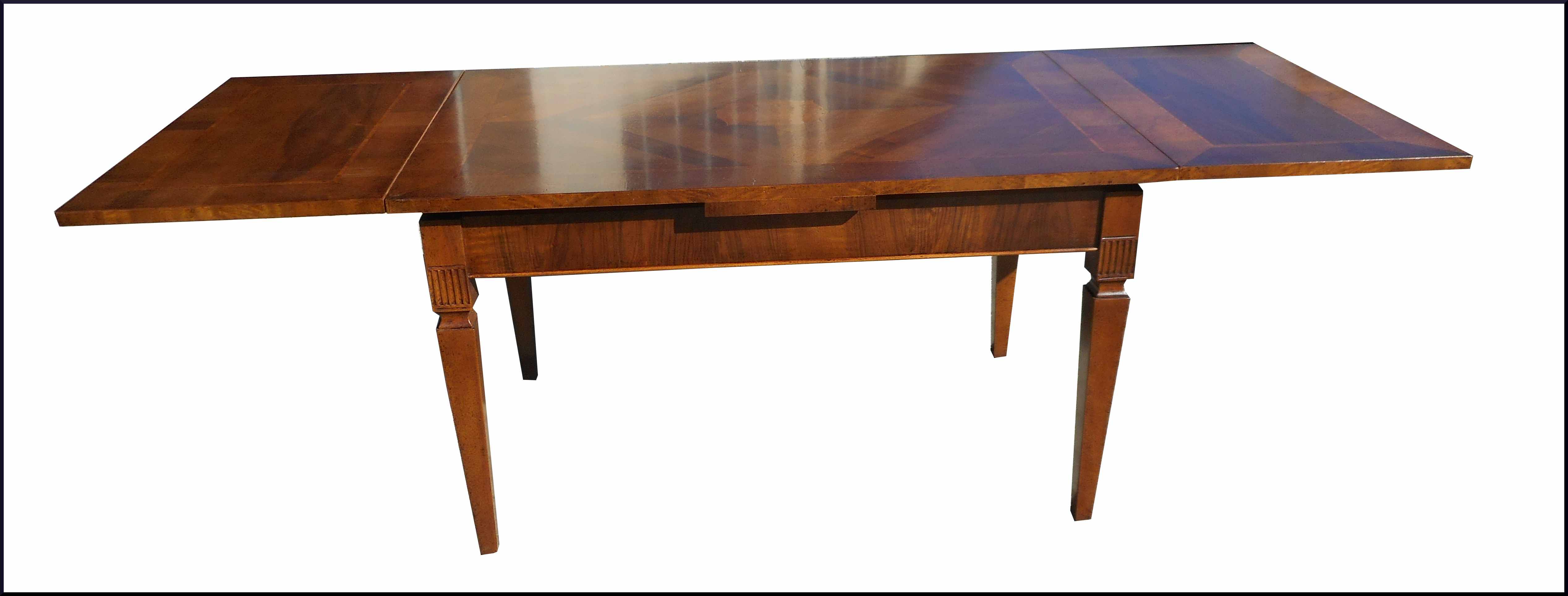 Tavolo rettangolare allungabile con intarsio