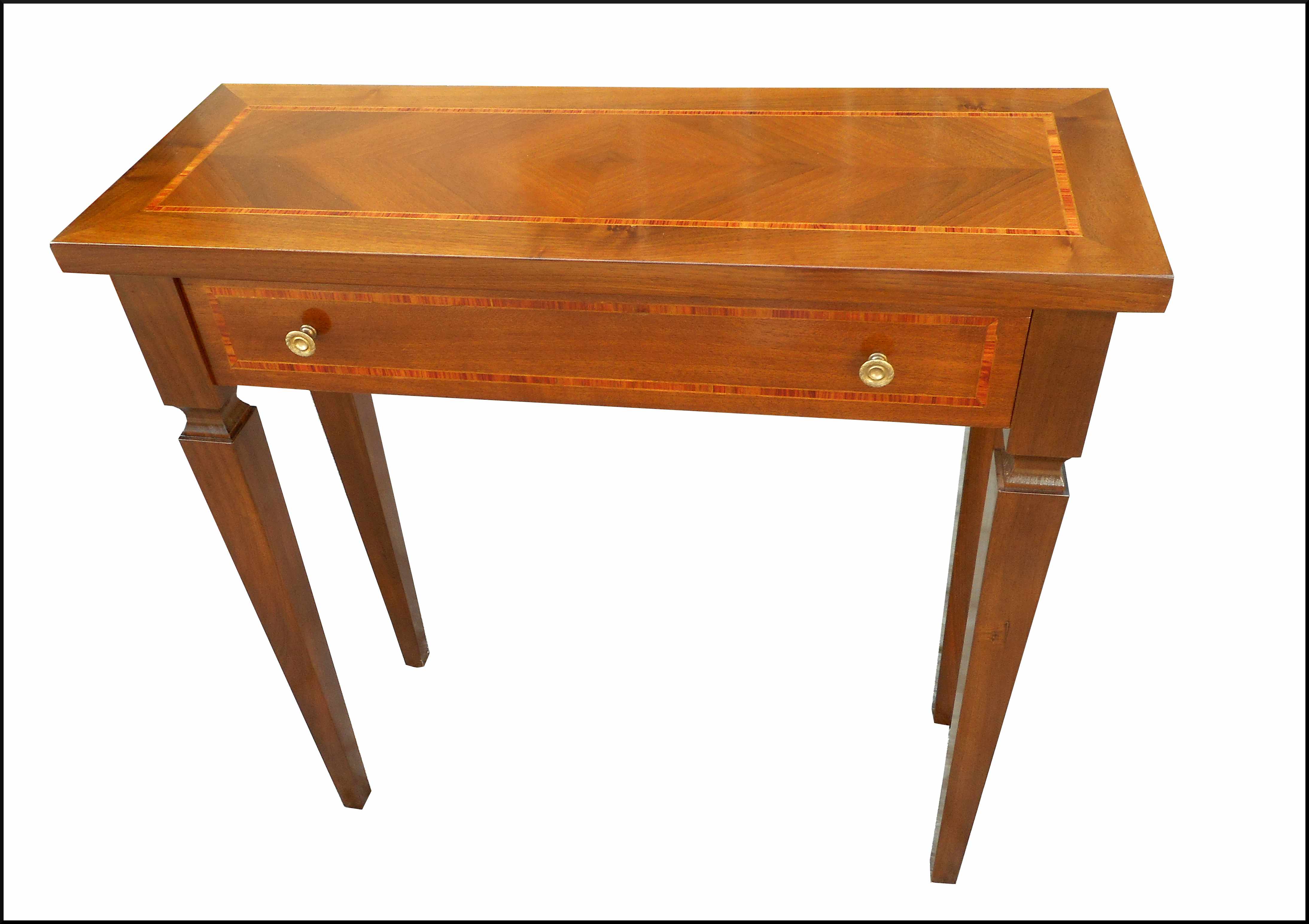 Tavolino consolle classica con cassetto