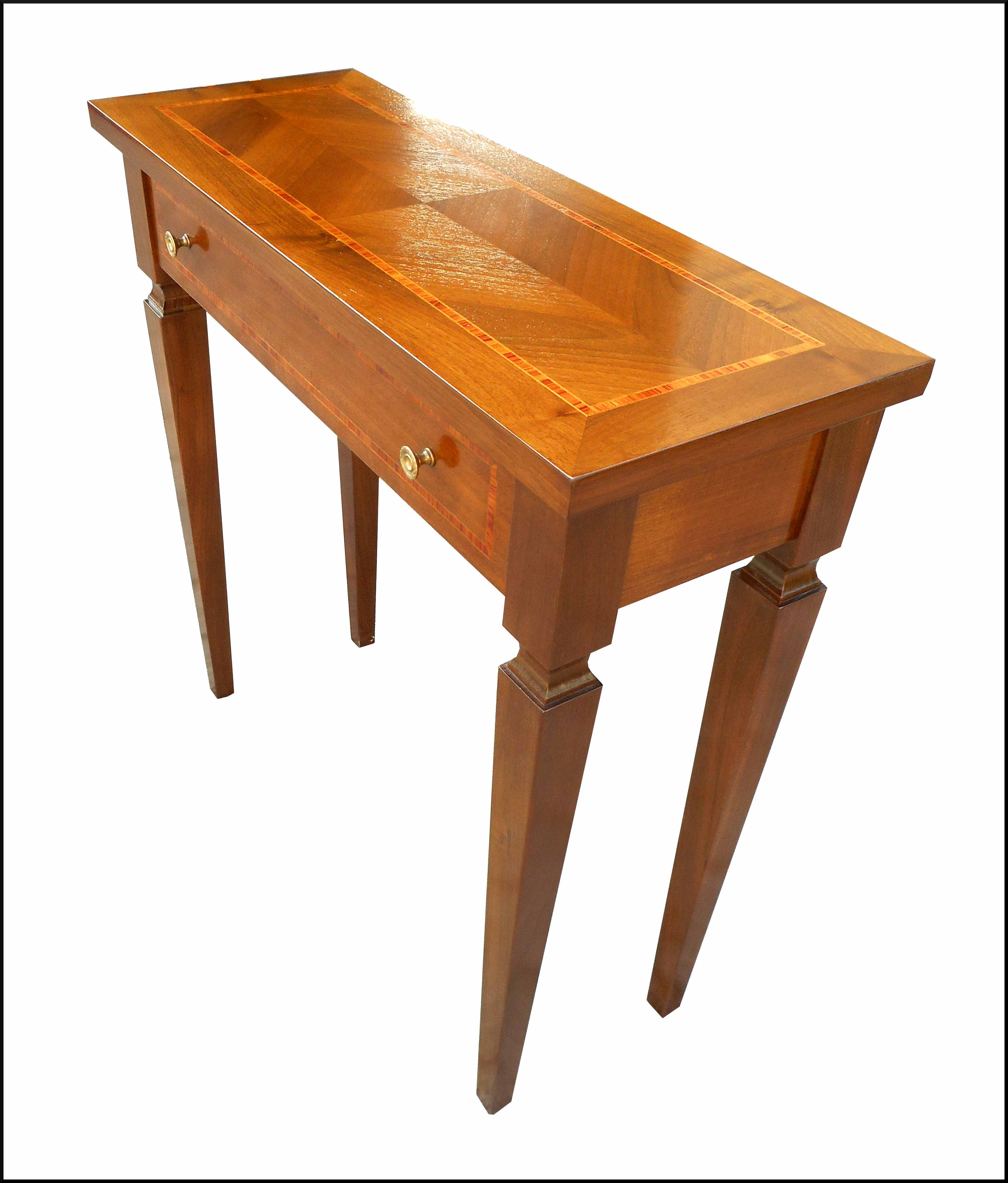 Tavolino consolle classica con cassetto
