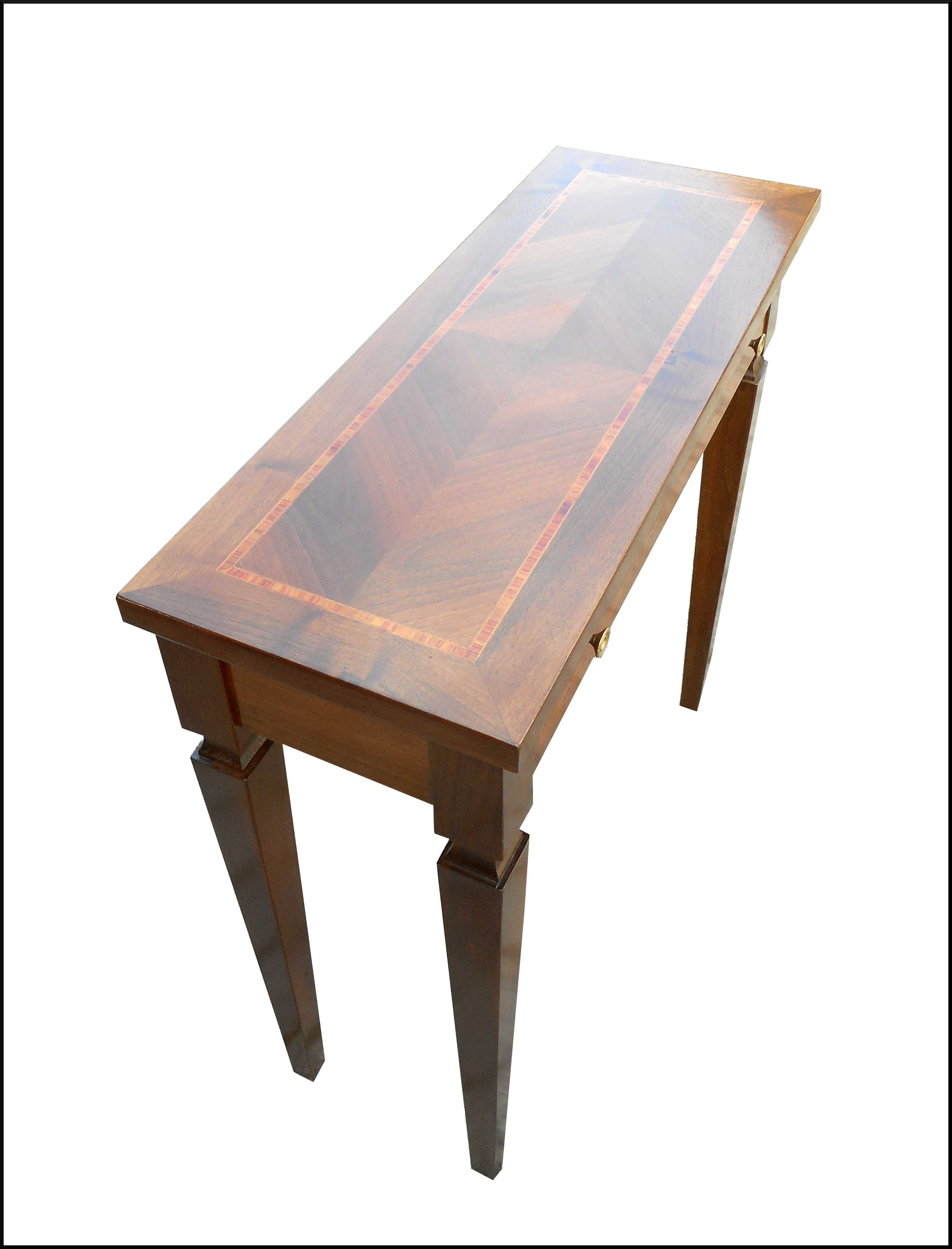 Tavolino consolle classica con cassetto