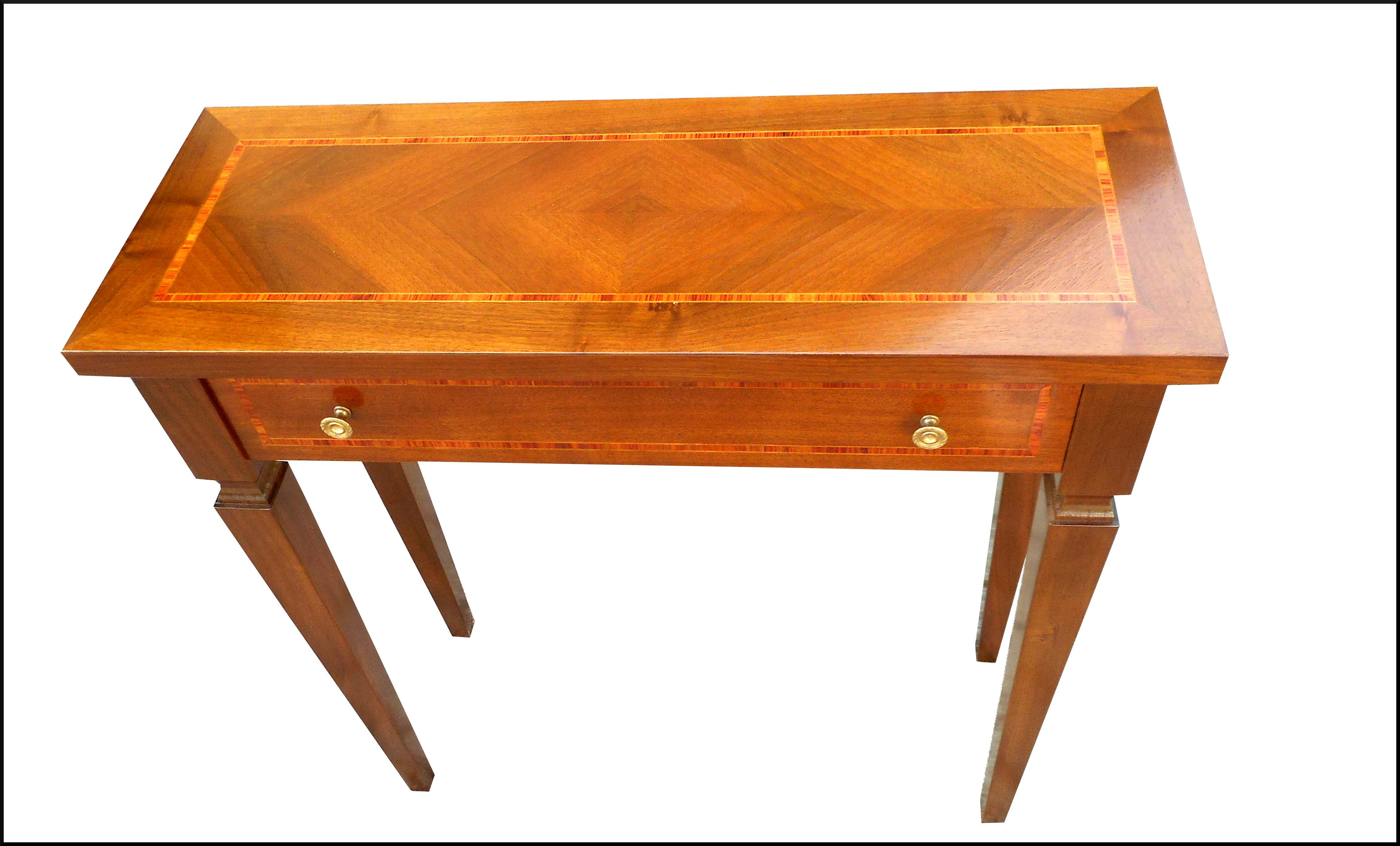 Tavolino consolle classica con cassetto