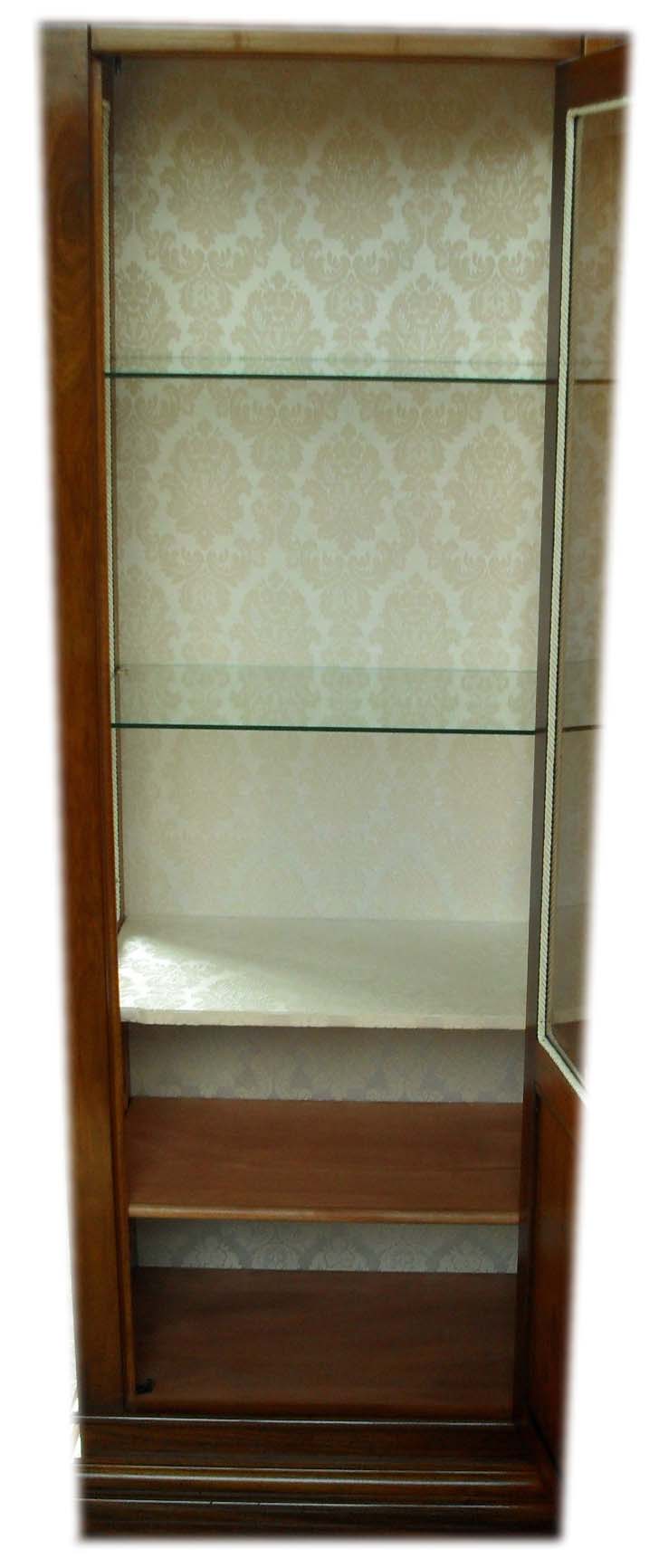 Vetrina argentiera 1 porta con intarsio classico
