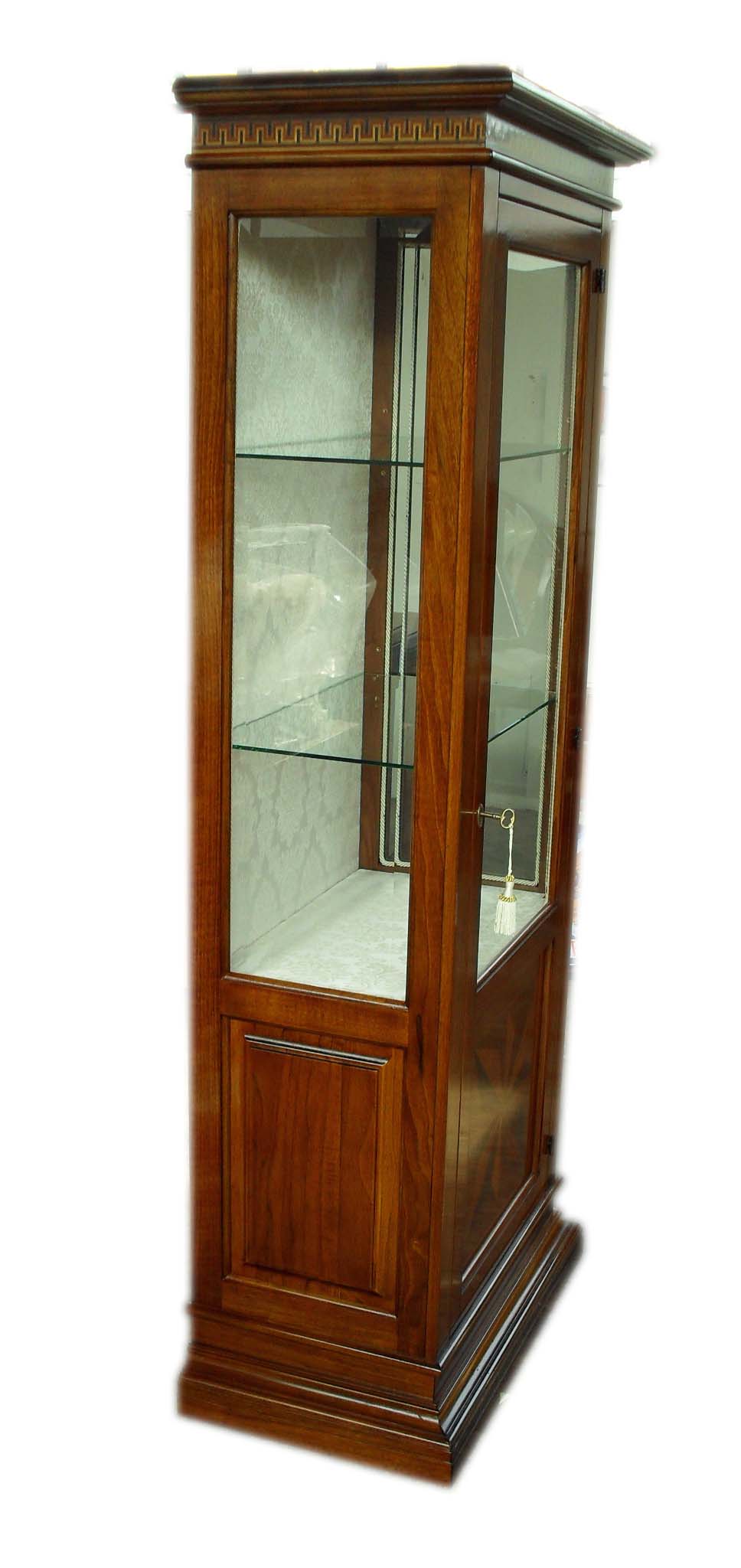 Vetrina argentiera 1 porta con intarsio classico
